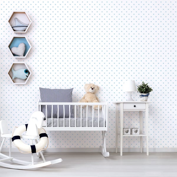 Galerie Wallcoverings Just 4 Kids 2 Tiny Stars Galerie Wallcoverings Blue - G56550