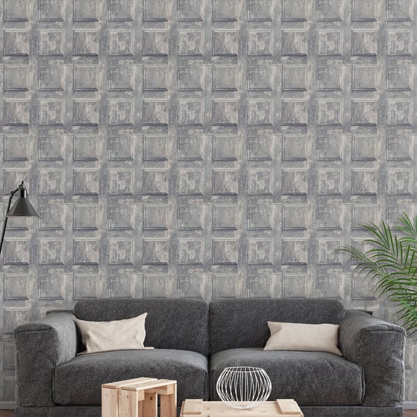 Galerie Wallcoverings Nostalgie Door Galerie Wallcoverings Silver Grey - G56561