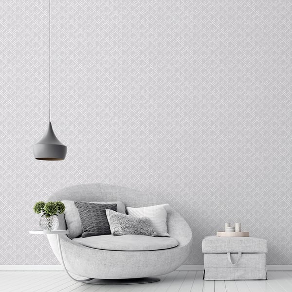 Galerie Wallcoverings Texstyle Block Flock Galerie Wallcoverings Silver Grey - G56580