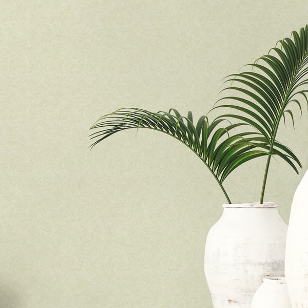 Green wallpaper sample with small prints and a subtle mini-texture pattern.