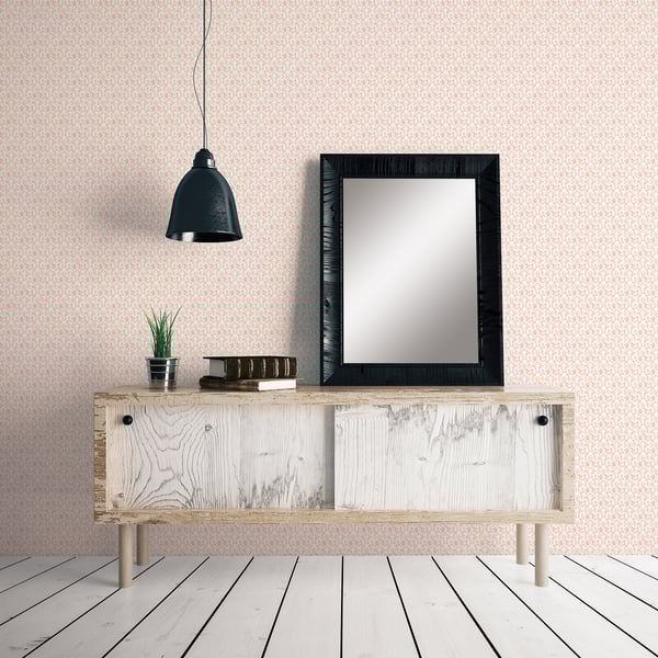 Galerie Wallcoverings Small Prints Ogee Floral Galerie Wallcoverings Pink - G56679
