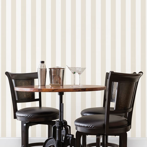 Galerie Wallcoverings Smart Stripes 3 Awning Stripe Galerie Wallcoverings Beige - G67526