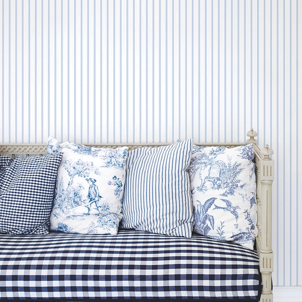 Galerie Wallcoverings Smart Stripes 3 Napkin Stripe Galerie Wallcoverings Blue - G67564