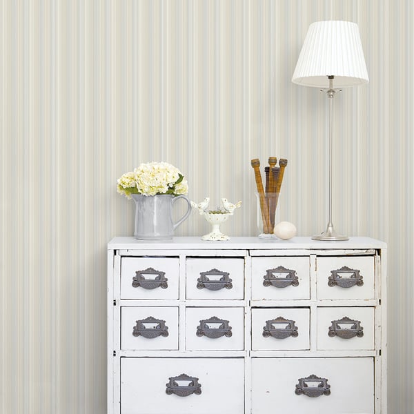 Galerie Wallcoverings Smart Stripes 3 Pinstripe Galerie Wallcoverings Beige - G67569