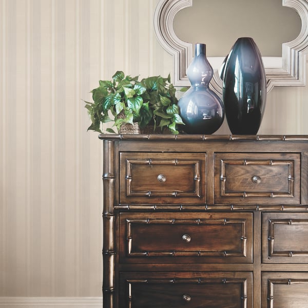 Galerie Wallcoverings Palazzo Silk Stripe Galerie Wallcoverings Cream - G67620