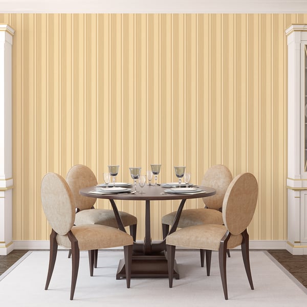 Galerie Wallcoverings Palazzo Silk Stripe Galerie Wallcoverings Gold - G67625