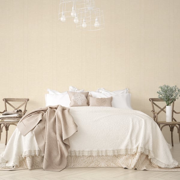 Galerie Wallcoverings Palazzo Textile Galerie Wallcoverings Cream - G67637
