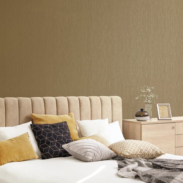 Galerie Wallcoverings Special Fx 2 Vertical Textile Galerie Wallcoverings Gold - G67682