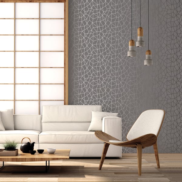 Galerie Wallcoverings Special Fx 2 Glitter Web Galerie Wallcoverings Silver Grey - G67698