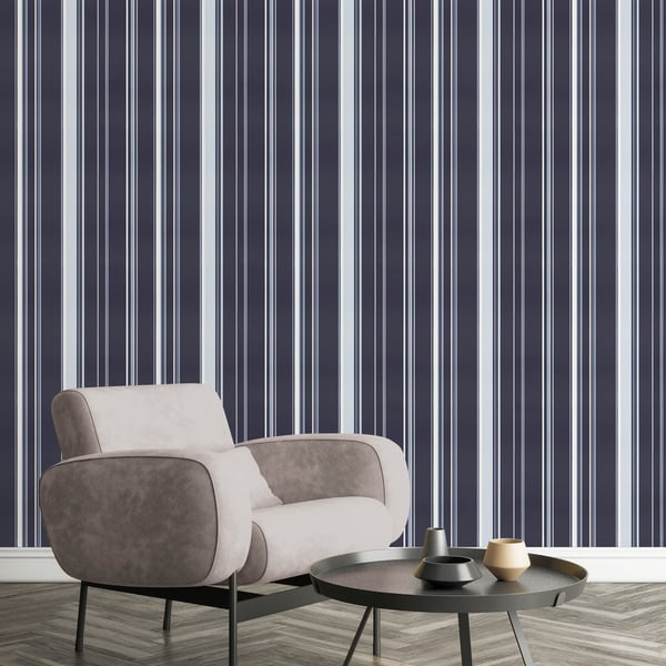 Galerie Wallcoverings Smart Stripes 3 Casual Stripe Galerie Wallcoverings Blue - G68056