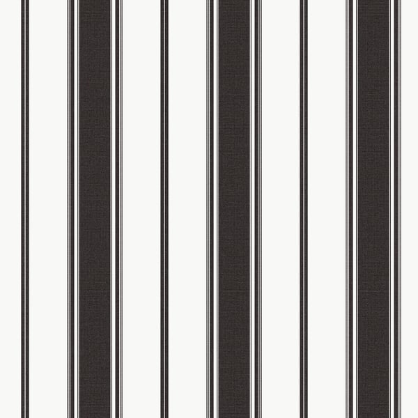 Galerie Wallcoverings Smart Stripes 3 Heritage Stripe Galerie Wallcoverings Black - G68061