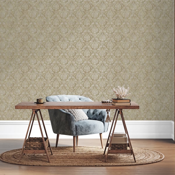 Galerie Wallcoverings Special Fx 2 Special Damask Galerie Wallcoverings Gold - G68089