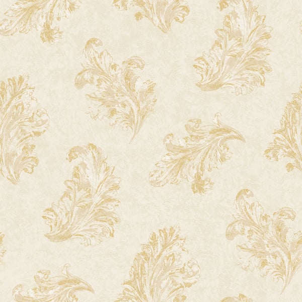 Galerie Wallcoverings Palazzo 2 Acanthus Galerie Wallcoverings White - G68662