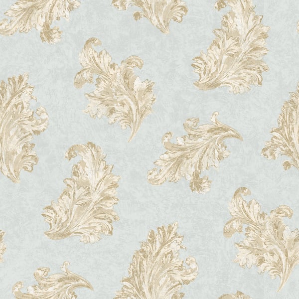 Galerie Wallcoverings Palazzo 2 Acanthus Galerie Wallcoverings Blue - G68663