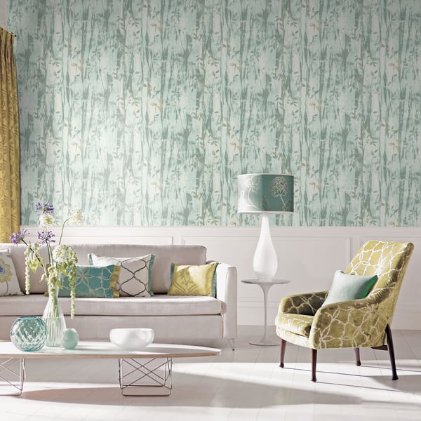 Galerie Wallcoverings Atmosphere BATIK LEAVES Galerie Wallcoverings Green - G78230
