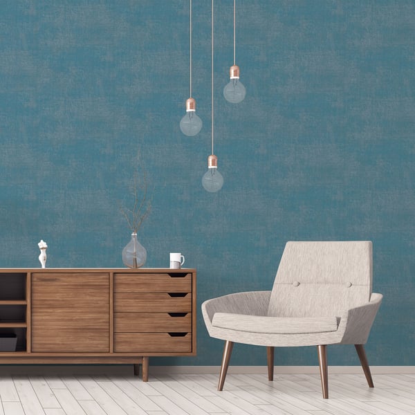 Galerie Wallcoverings Atmosphere Metallic Linen Galerie Wallcoverings Blue - G78257
