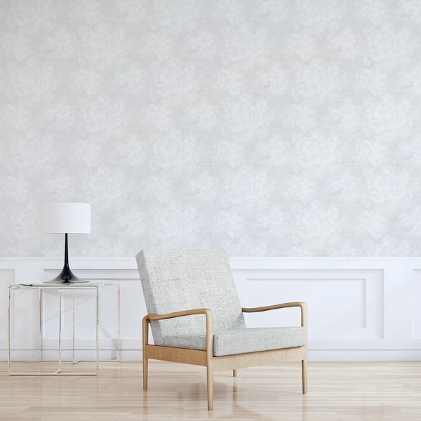 Galerie Wallcoverings Atmosphere Mystic Floral Galerie Wallcoverings Silver Grey - G78262