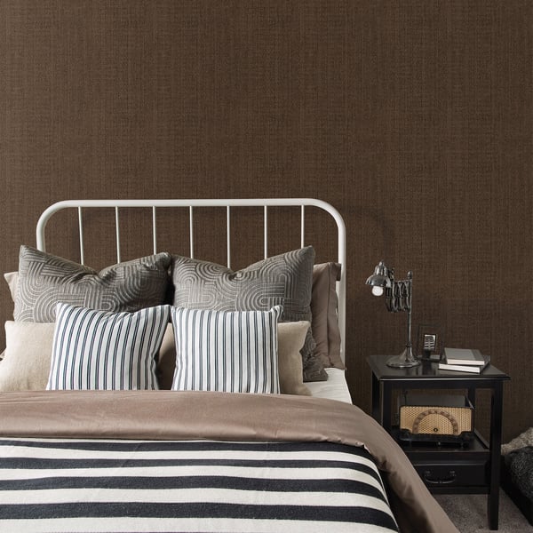 Galerie Wallcoverings Bazaar Moss Stripe Galerie Wallcoverings Bronze, Brown - G78322