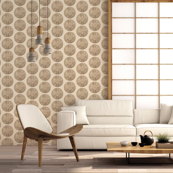 Galerie Wallcoverings Bazaar Soleil Galerie Wallcoverings Bronze, Brown - G78332