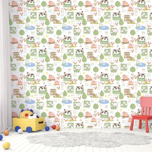 Galerie Wallcoverings Tiny Tots 2 Farmland Galerie Wallcoverings Multi-coloured, Multi - G78377