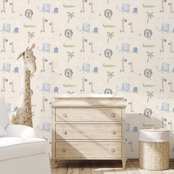 Galerie Wallcoverings Tiny Tots 2 Jungle Friends Galerie Wallcoverings Beige - G78378