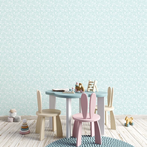 Galerie Wallcoverings Tiny Tots 2 Koala Leaf Galerie Wallcoverings Blue - G78383