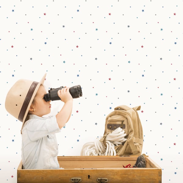 Galerie Wallcoverings Tiny Tots 2 Stars Galerie Wallcoverings Blue - G78413