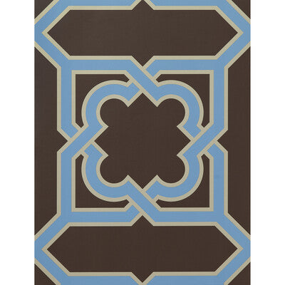 GASTON Y DANIELA MARTIN PRINT--MODERN-GEOMETRIC MARRON/AZUL - GDW5257.005.0 OUTLET