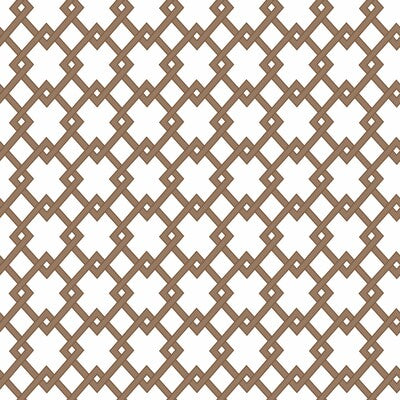 GASTON Y DANIELA BOUND PRINT--DIAMOND-LATTICE/SCROLLWORK MARRON - GDW5441.004.0 OUTLET