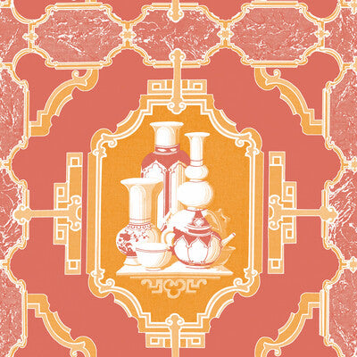 GASTON Y DANIELA PORCELANAS PRINT--LATTICE/SCROLLWORK-NOVELTY POMELO - GDW5445.002.0 OUTLET