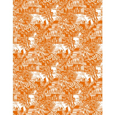 GASTON Y DANIELA OLIMPO PRINT--CHINOISERIE-FIGURATIVE NARANJA - GDW5450.003.0 OUTLET