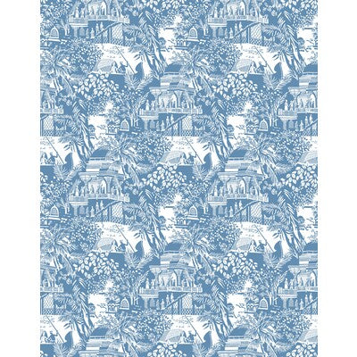 GASTON Y DANIELA OLIMPO PRINT--CHINOISERIE-FIGURATIVE AZUL - GDW5450.004.0 OUTLET