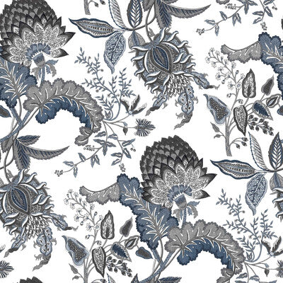 GASTON Y DANIELA PARAISO PRINT--BOTANICAL & FLORAL- AZUL/GRIS - GDW5659.002.0 OUTLET