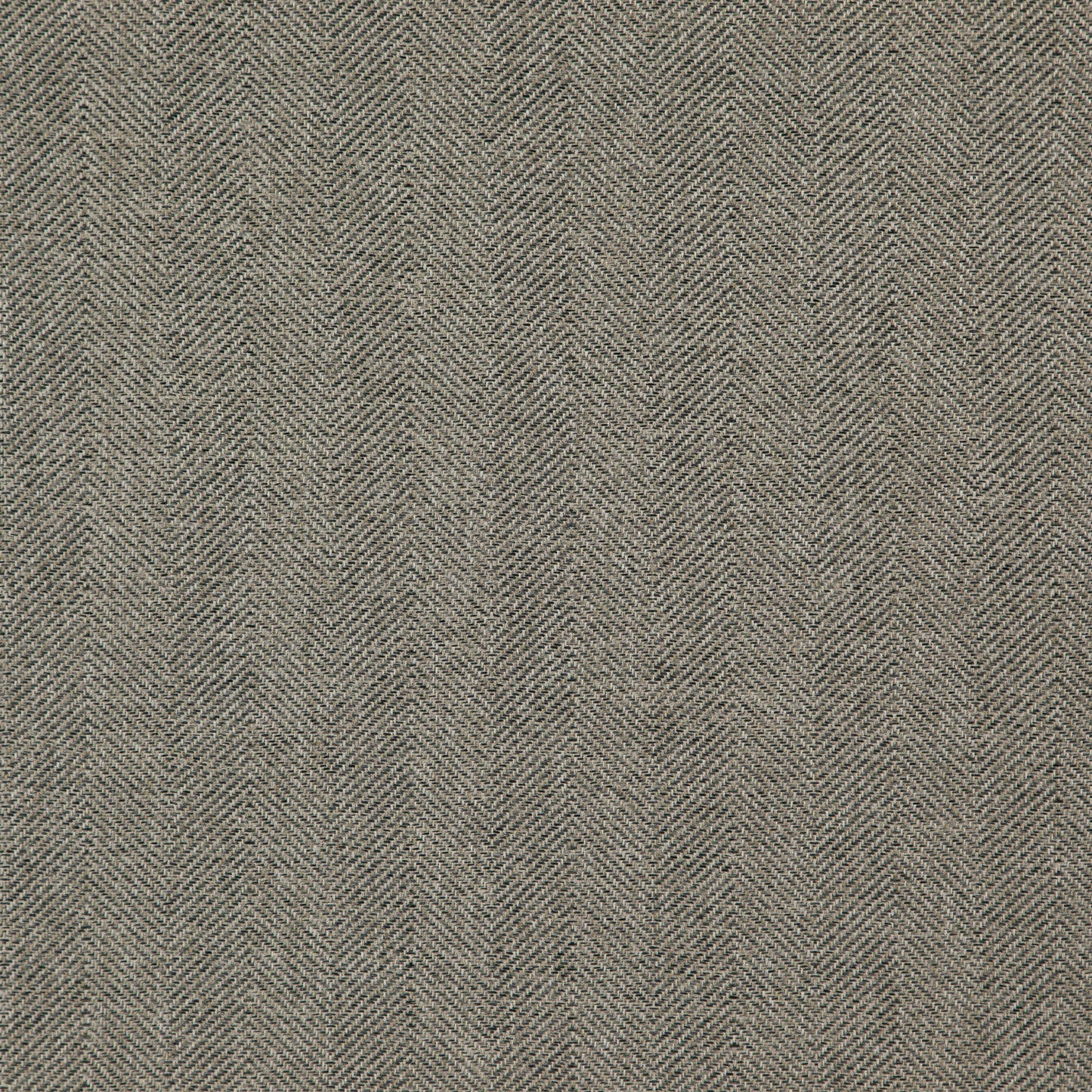 Beige-brown herringbone tweed fabric texture with a blue stripe & diagonal weave.