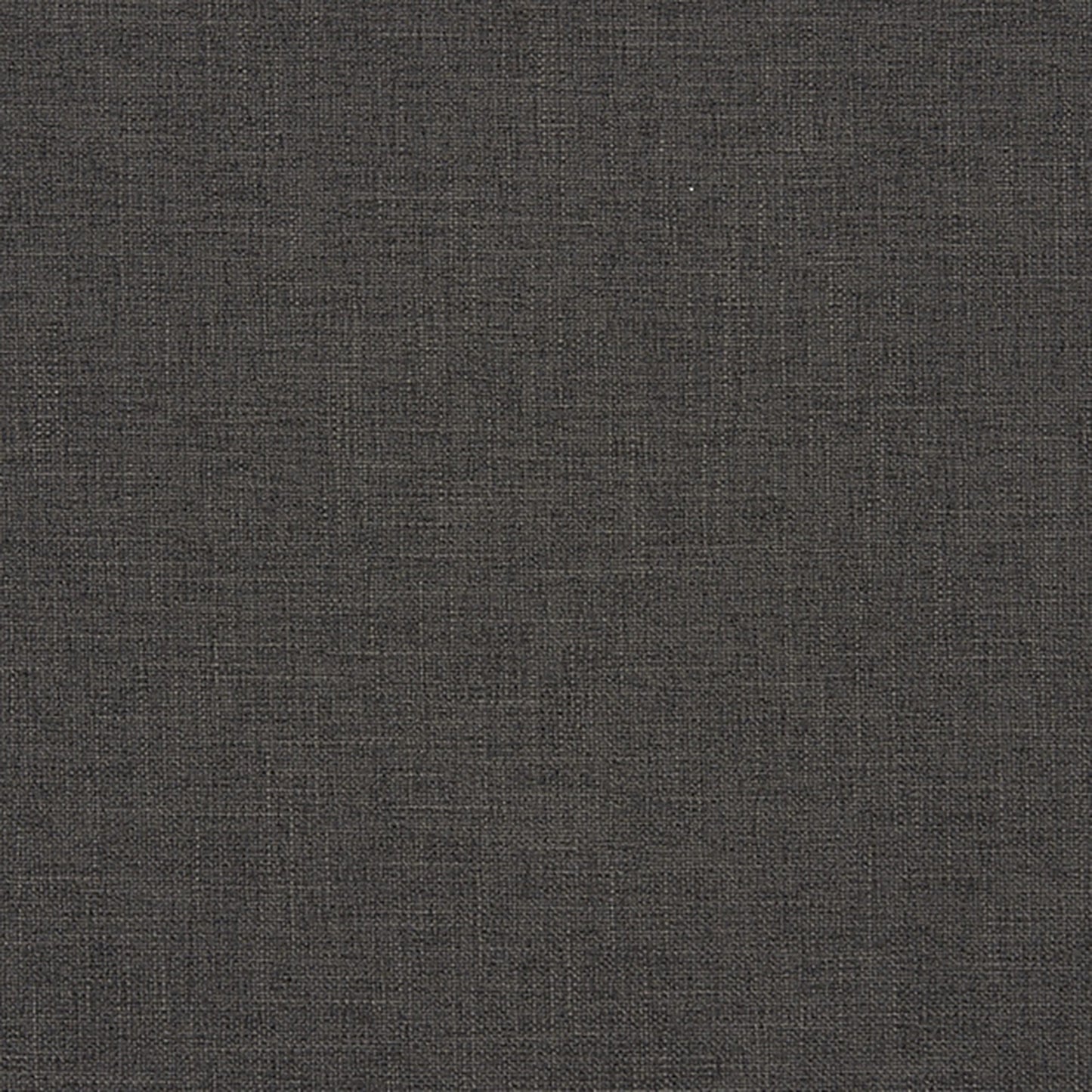 Dark charcoal linen-textured fabric with subtle grain, upholstery fabric swatch.