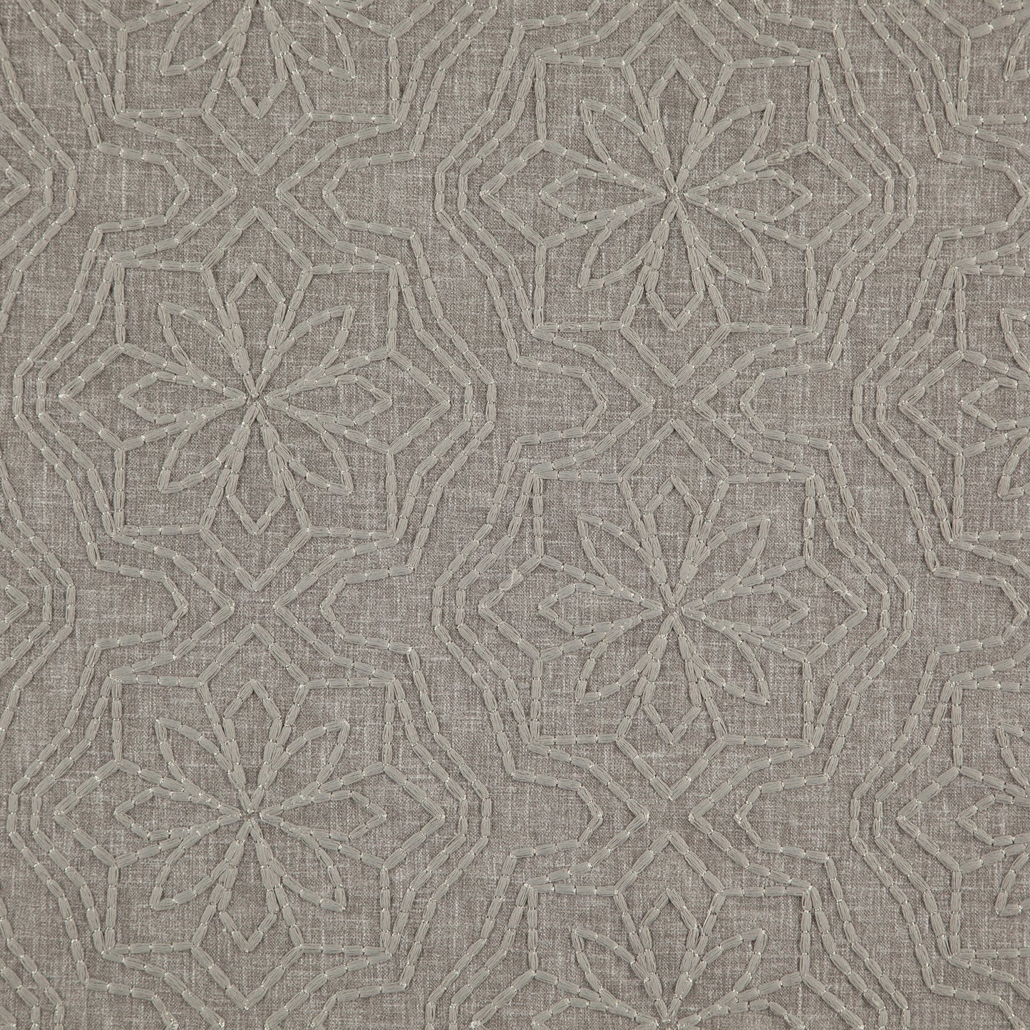 JF Fabrics GRETA 96 Fabric Transitional,Contemporary,Floral,Metallic Grey/Silver - 8165396 J8721
