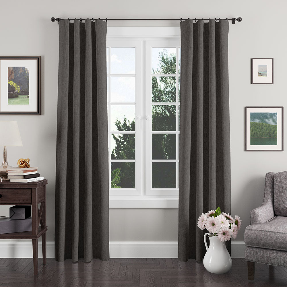 NICHOLASJOHN INC NJ-PATH Charcoal Texture,Basketweave Fabric - NJ25-1467