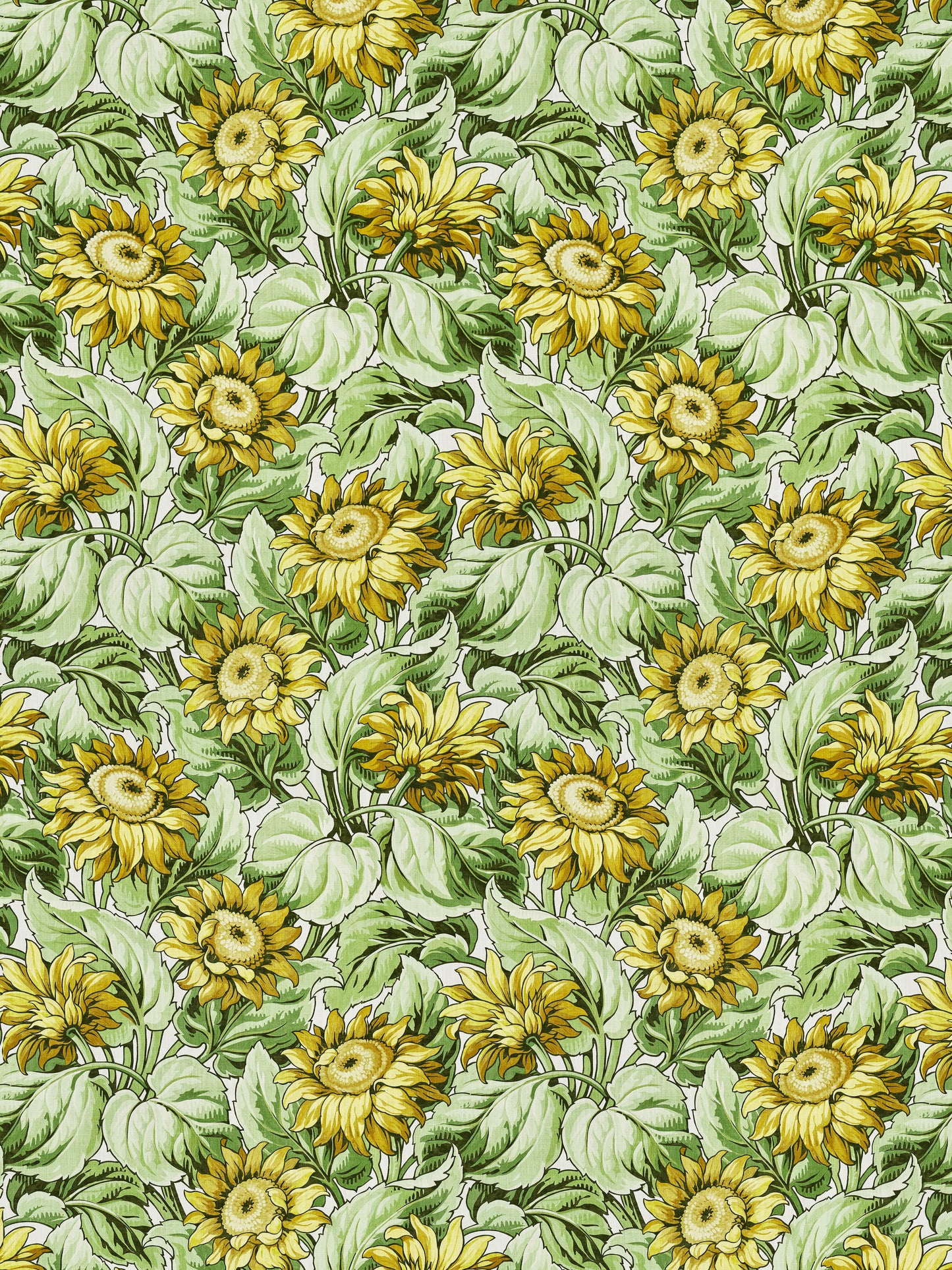 SCALAMANDRE SUNFLOWER PRINT FABRIC HARVEST - GW 000116631 NEW SKU # GW166310001