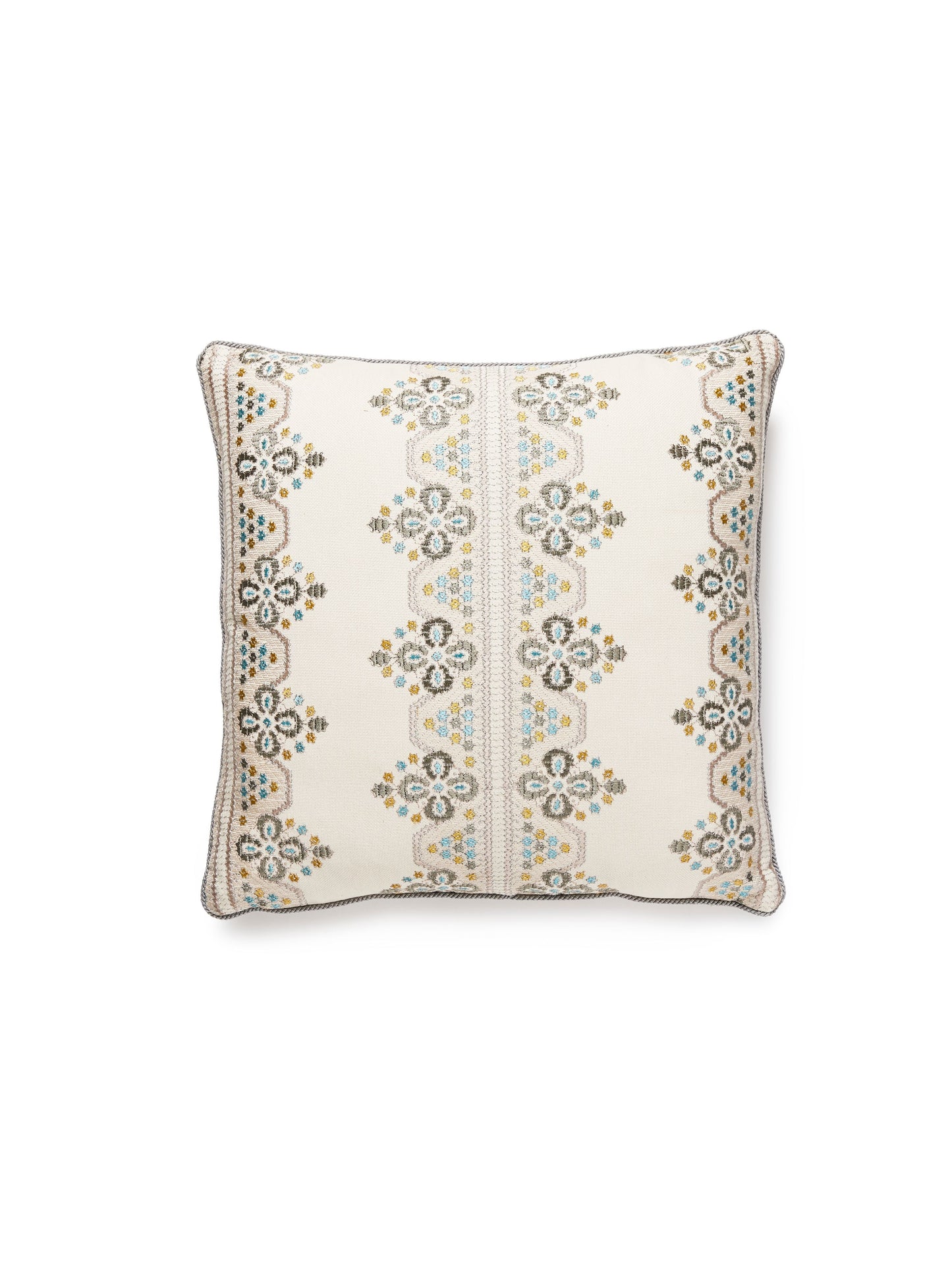SCALAMANDRE PILLOWS FLORAL
STRIPE SQUARE - GW 0001IMOGEPILL NEW SKU # GWIMOGEPILL0001
