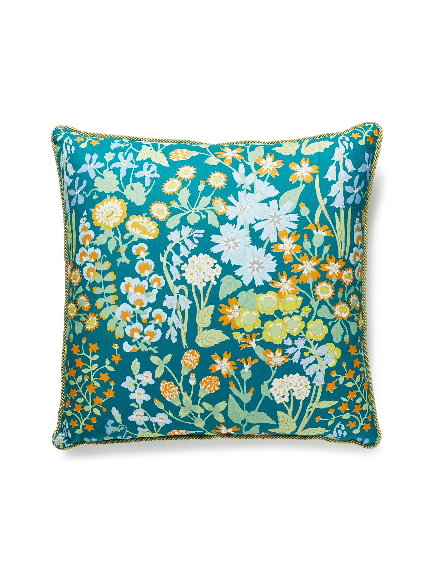 SCALAMANDRE PILLOWS FLORAL SQUARE - GW 0002NYMPHPILL NEW SKU # GWNYMPHPILL0002