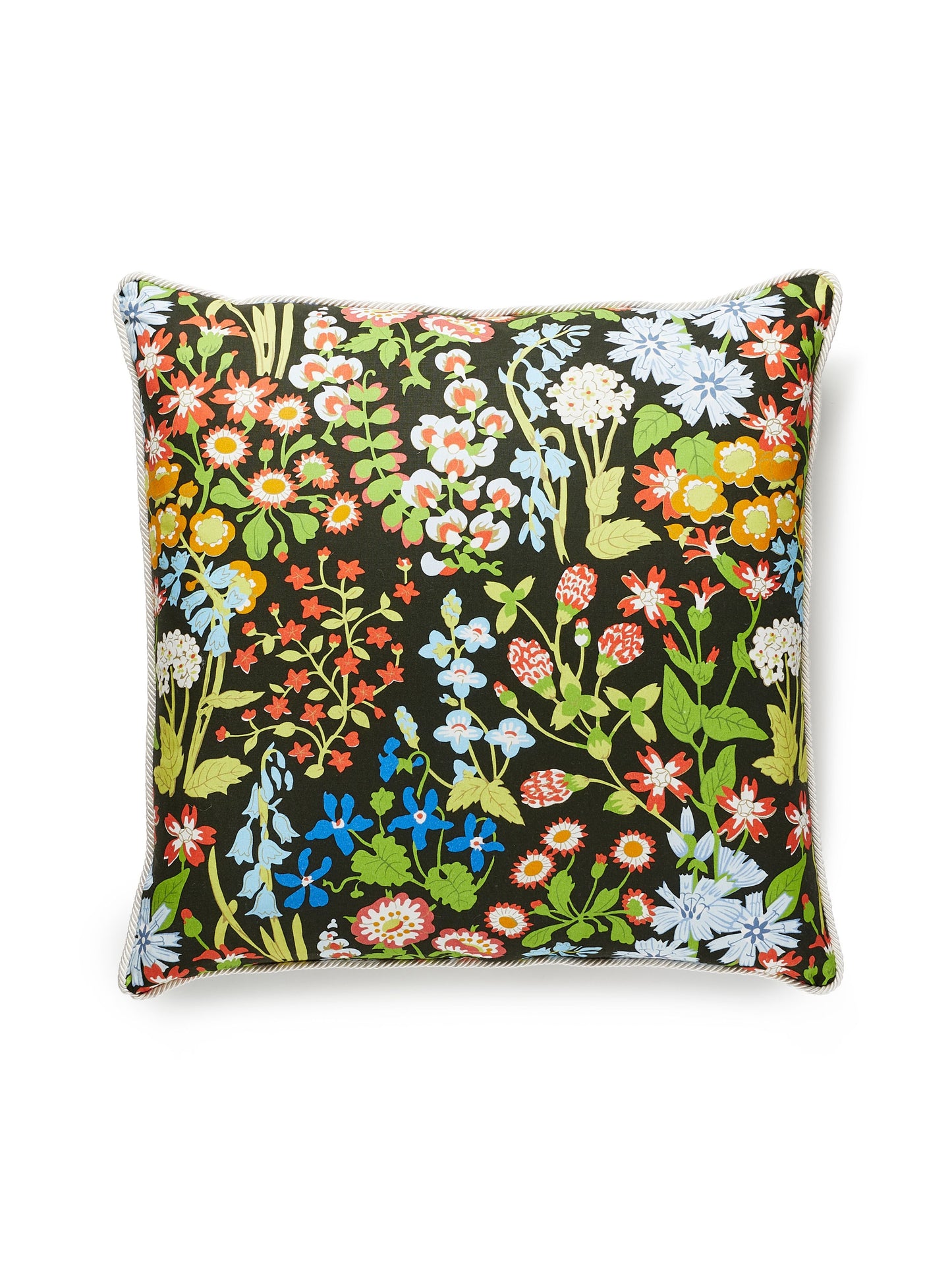 SCALAMANDRE PILLOWS FLORAL SQUARE - GW 0003NYMPHPILL NEW SKU # GWNYMPHPILL0003