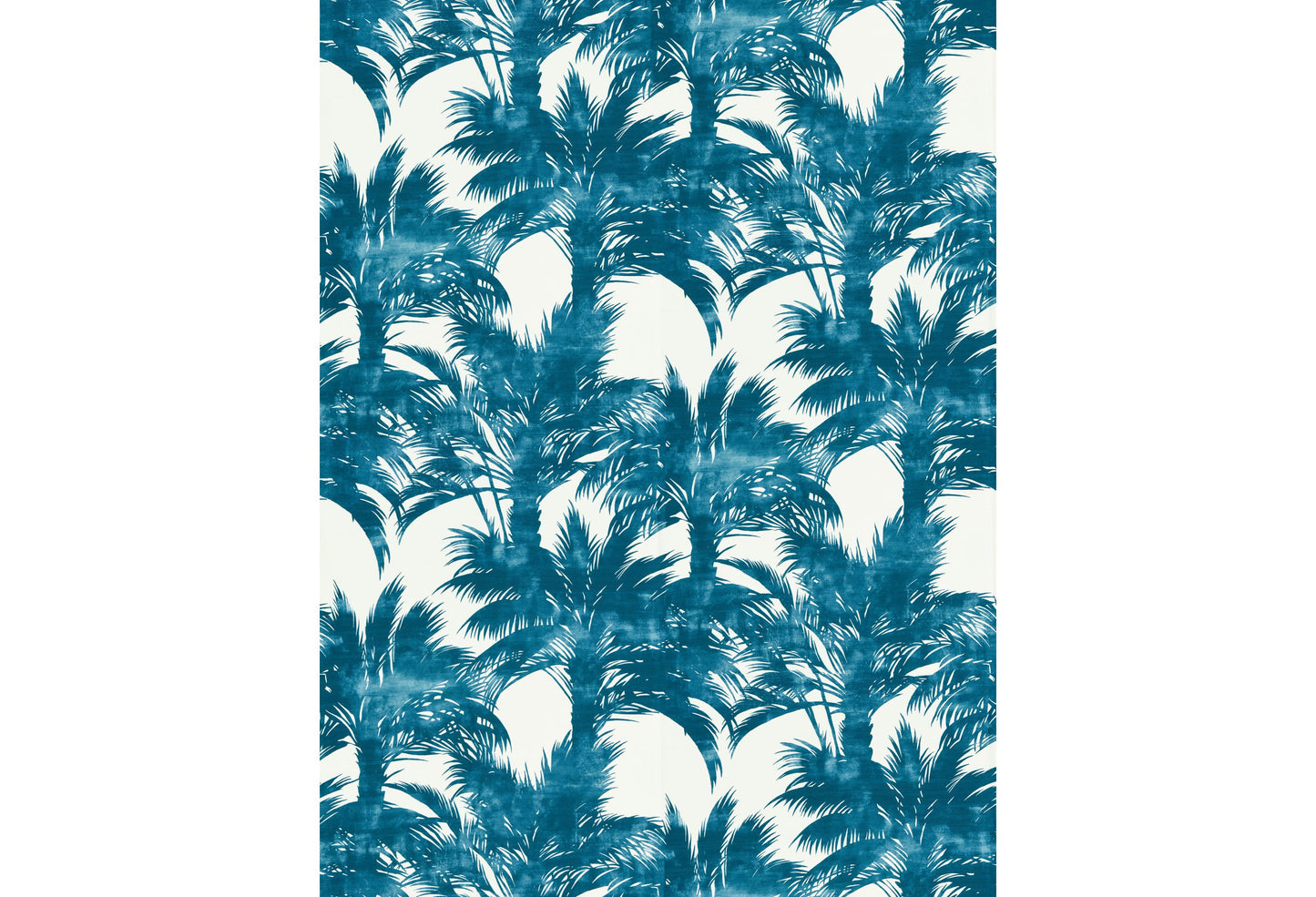 SCALAMANDRE PALM PRINT FABRIC TURQUOISE - GW 000416610 NEW SKU # GW166100004
