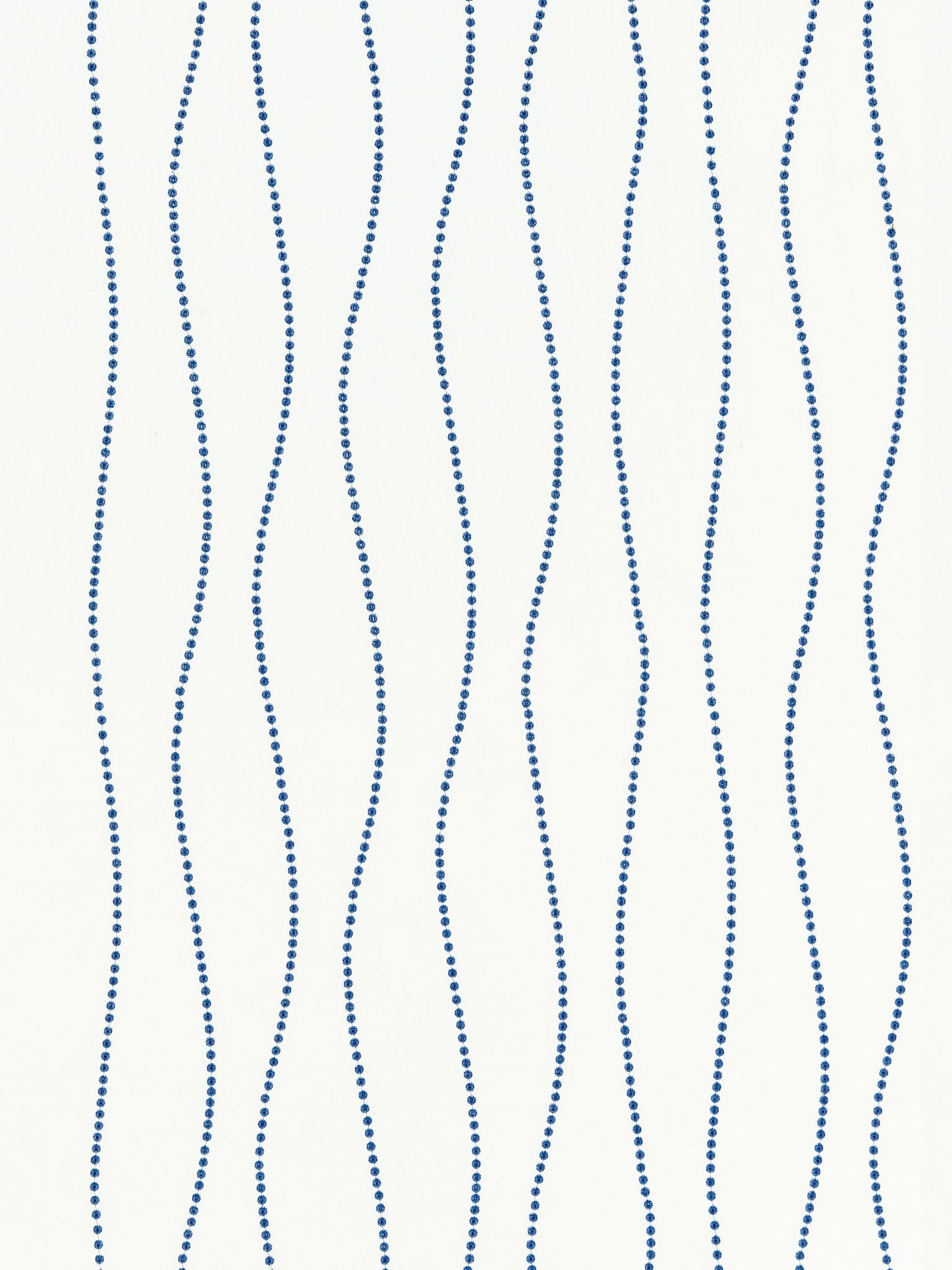 SCALAMANDRE EYELET WAVE FABRIC MARINE - GW 000427206 NEW SKU # GW272060004