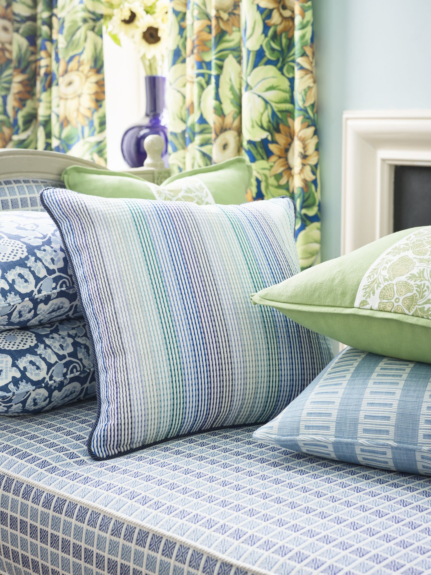 SCALAMANDRE FAIR ISLE FABRIC SAILBOAT - GW 000427243 NEW SKU # GW272430004