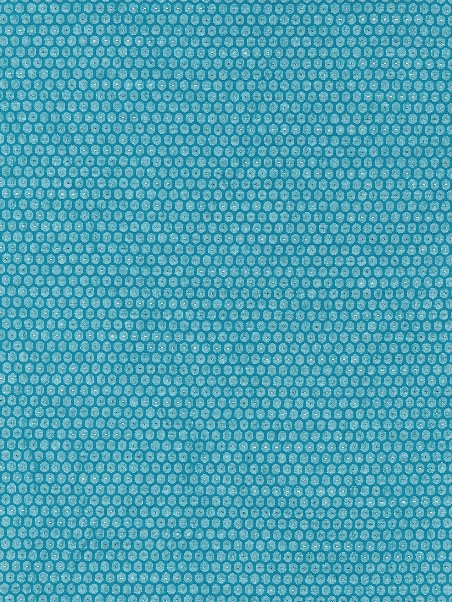 SCALAMANDRE HONEYCOMB WEAVE FABRIC TURQUOISE - GW 000527209 NEW SKU # GW272090005