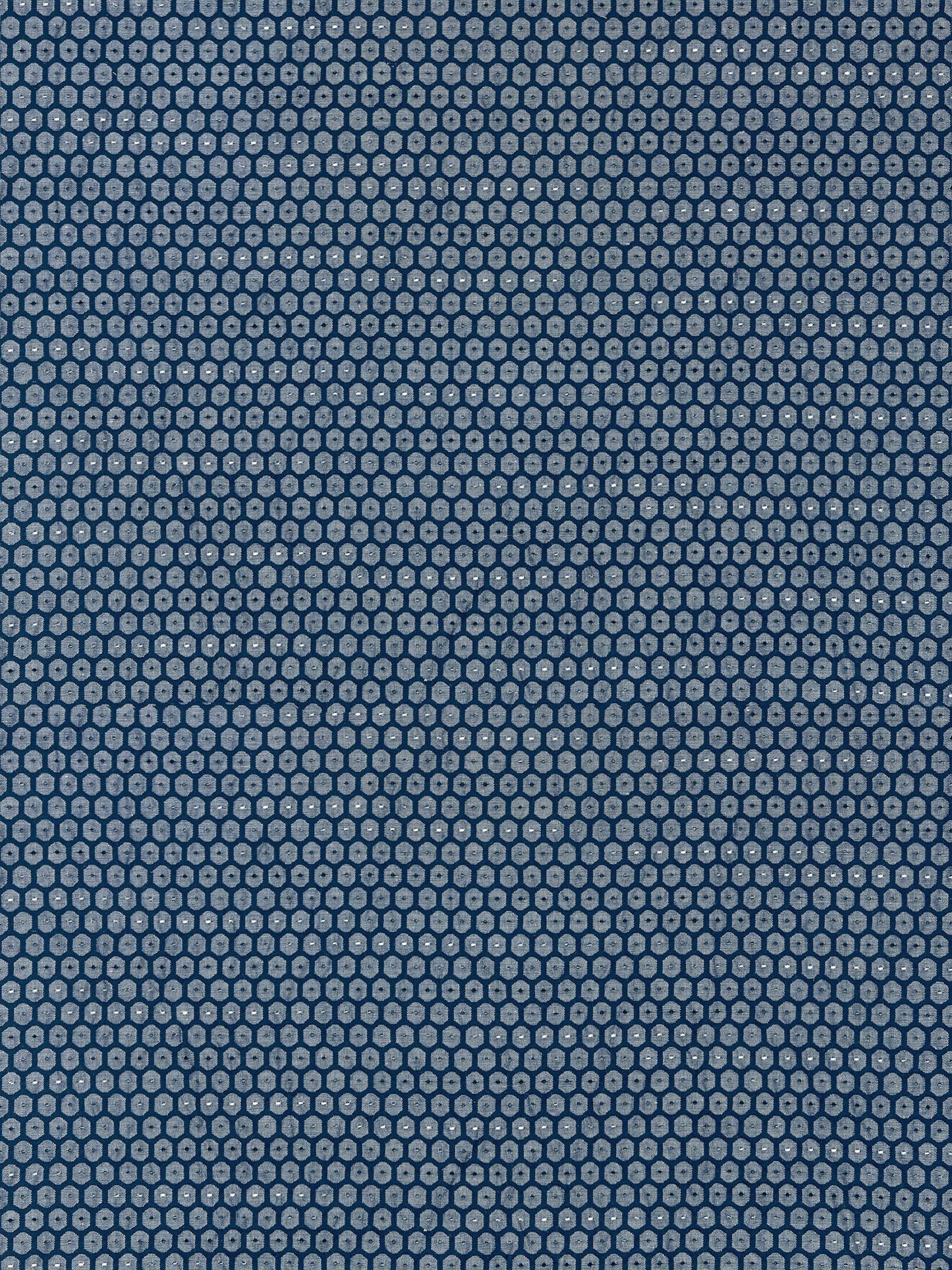 SCALAMANDRE HONEYCOMB WEAVE FABRIC NAVY - GW 000627209 NEW SKU # GW272090006