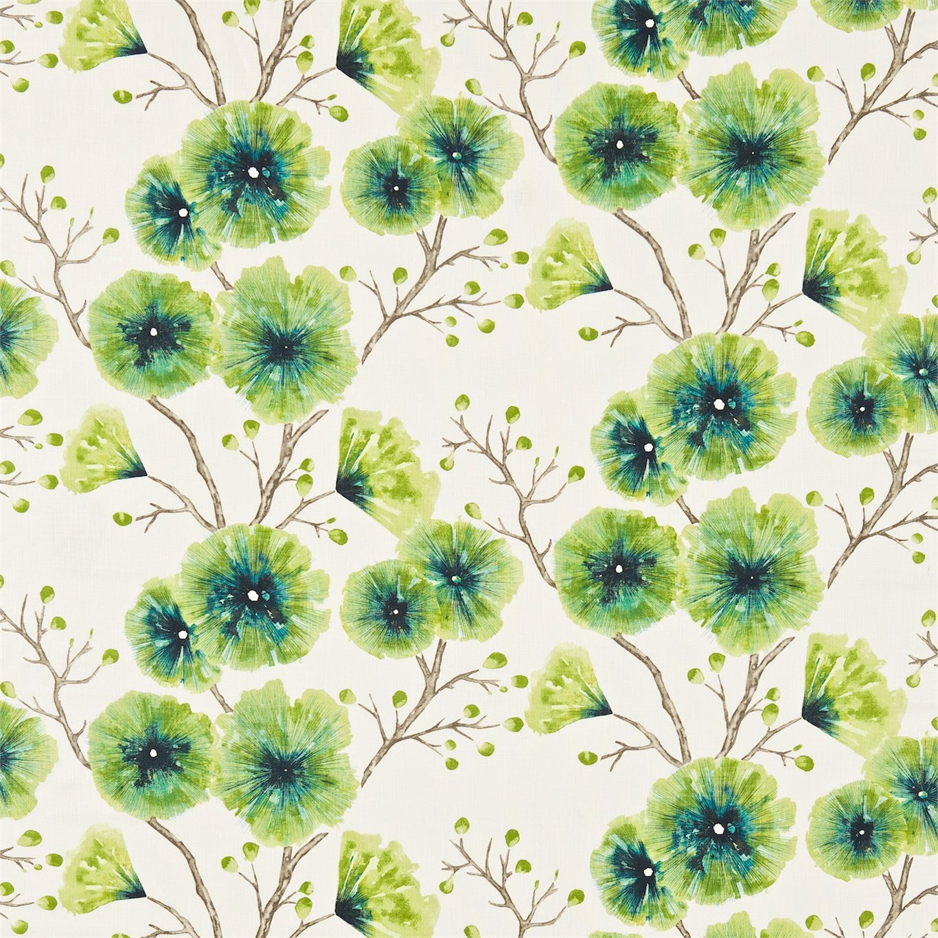 HARLEQUIN Kabala Fabric Leaves , Trees Gooseberry - HAMA120348