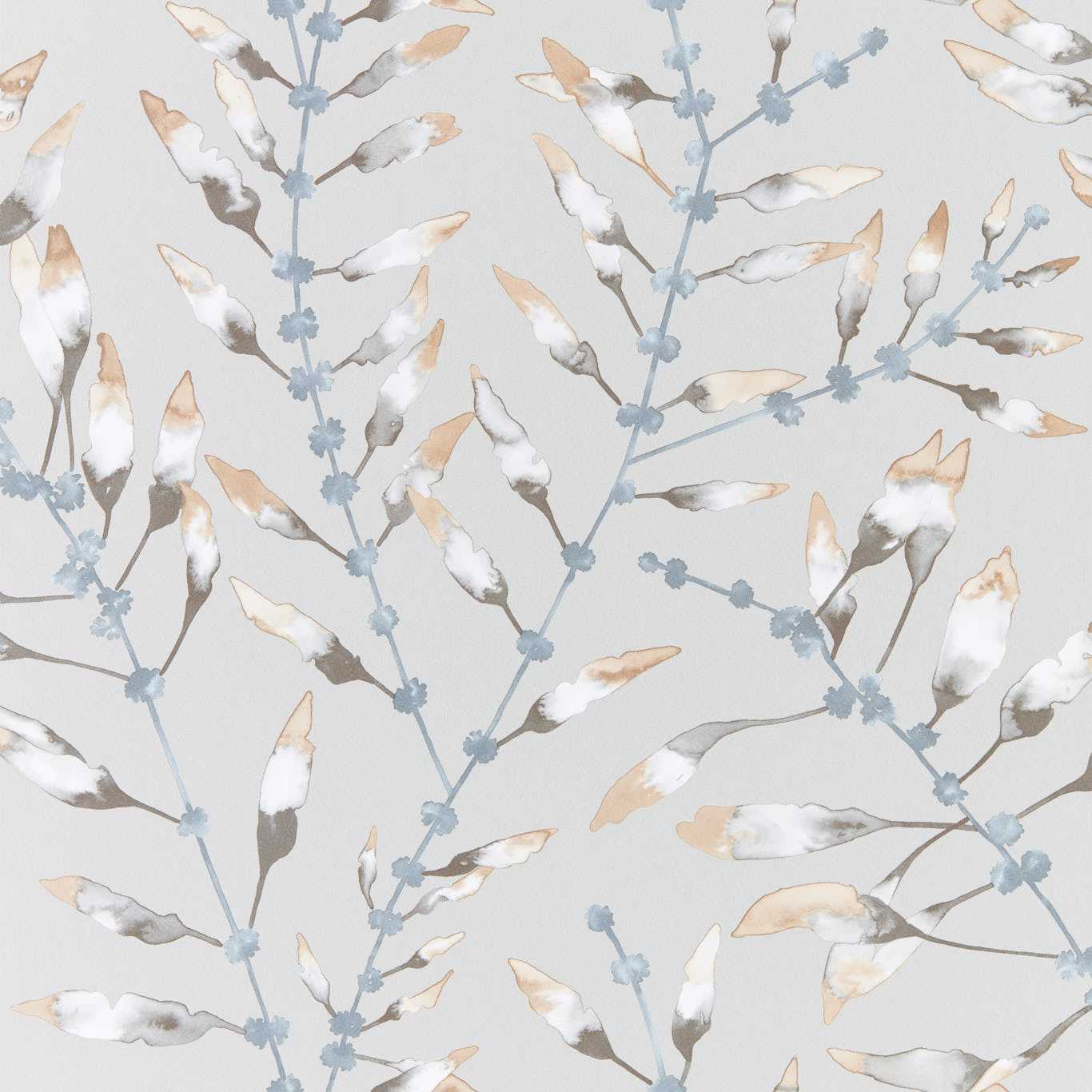 HARLEQUIN Chaconia Wallpaper Leaves , Trees Amber,Slate Gravure Printed Wallpaper - HANZ111633