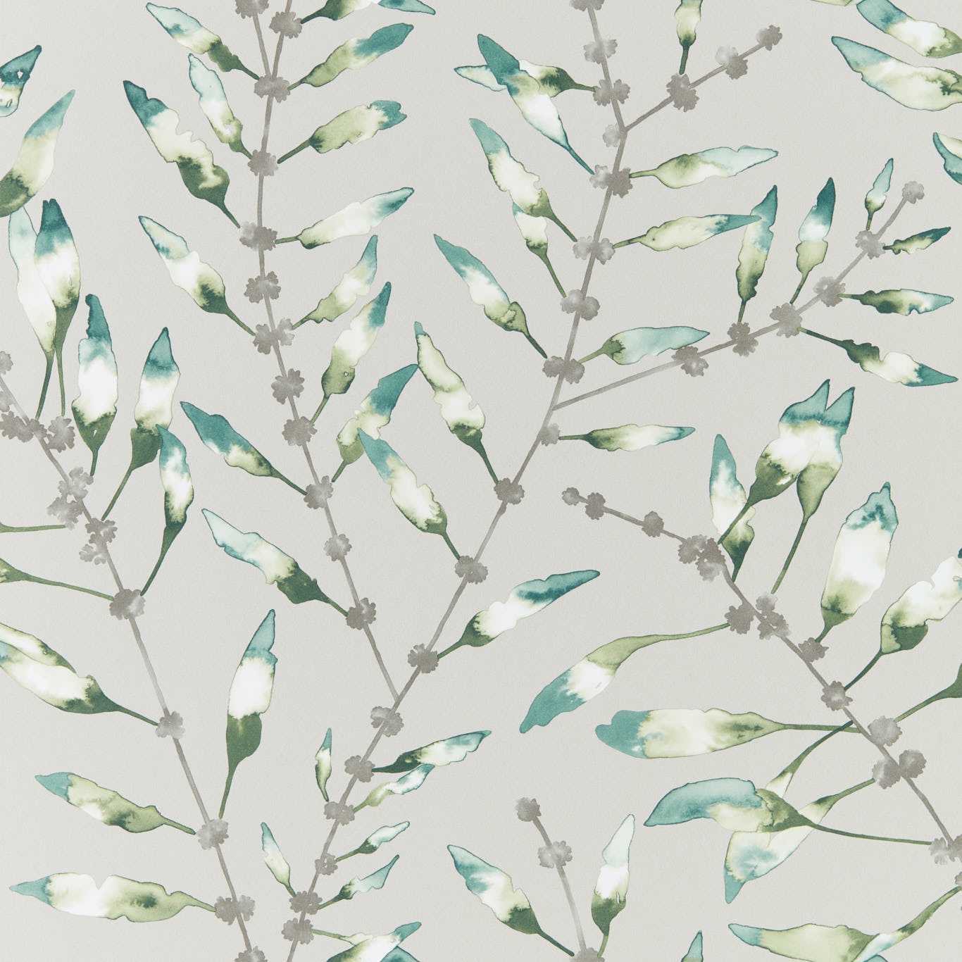 HARLEQUIN Chaconia Wallpaper Leaves , Trees Emerald,Lime Gravure Printed Wallpaper - HANZ111634