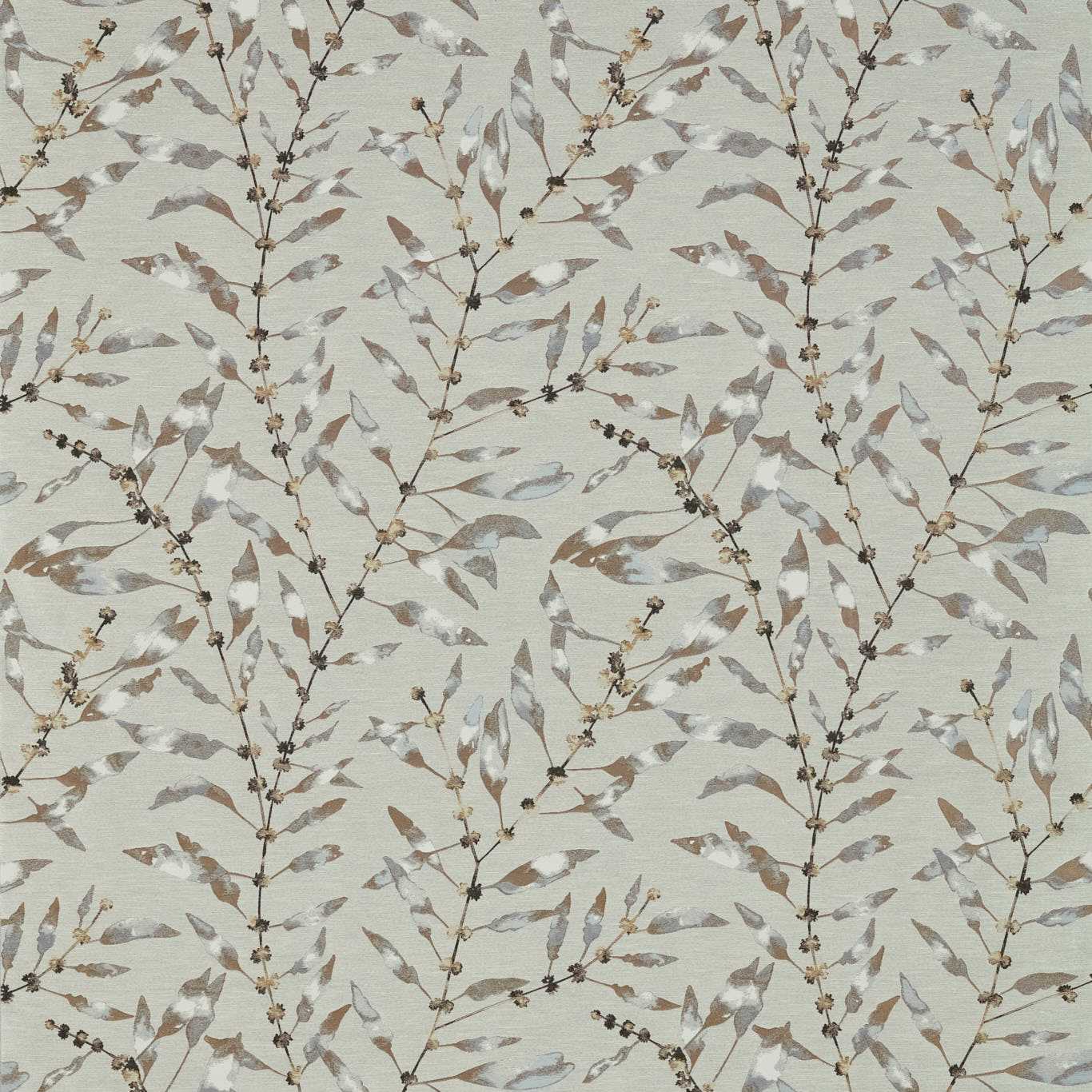 HARLEQUIN Chaconia Fabric Leaves , Trees Brass,Ink - HANZ132292